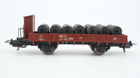 Lima H0 2812 Niederbordwagen mit Stahlrollenladung FS Italia