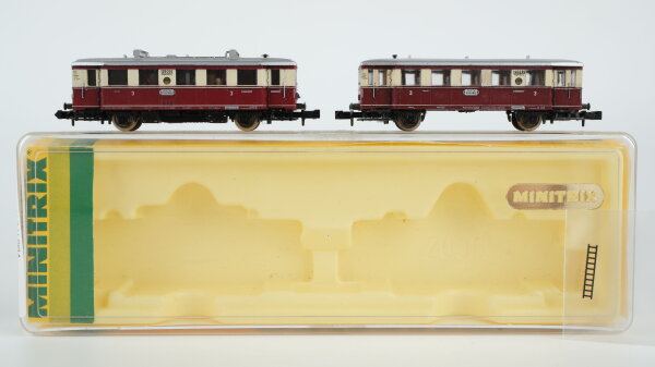 Minitrix N 2093 Triebwagen BR VT 135 mit Beiwagen BR VB 140 DR