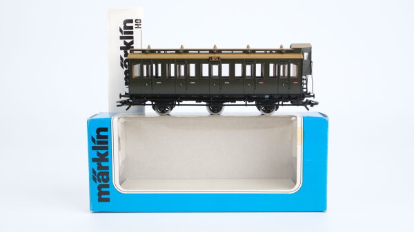 Märklin H0 4206 Abteilwagen mit Bremserhaus (1272) 1.Kl. A3 der KPEV