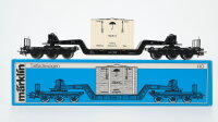 Märklin H0 4618 Tiefladewagen mit Übersee-Kiste...