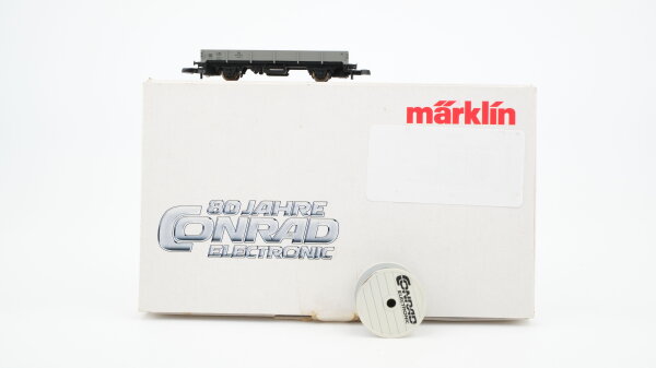 Märklin Z 8610s1101 Niederbordwagen 80 Jahre Conrad Electronic der DB