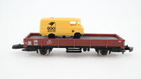 Märklin Z 88611 Niederbordwagen mit Fahrzeug...