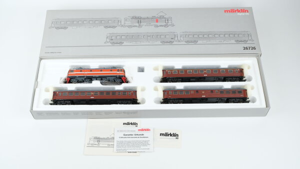 Märklin H0 26726 Personenzug Schnellzug um 1970 E-Lok  Re 1012 SJ Wechselstrom Digital