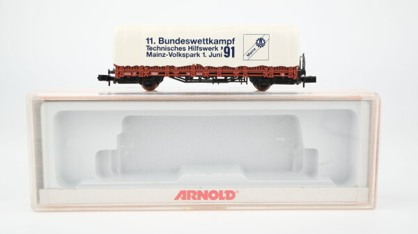 Arnold N 447814 Rungenwagen mit Plane THW Kbs 442 DB