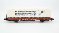 Arnold N 447814 Rungenwagen mit Plane THW Kbs 442 DB