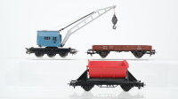 Märklin H0 Konvolut Kranwagen mit Schutzwagen,...
