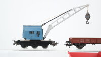 Märklin H0 Konvolut Kranwagen mit Schutzwagen,...