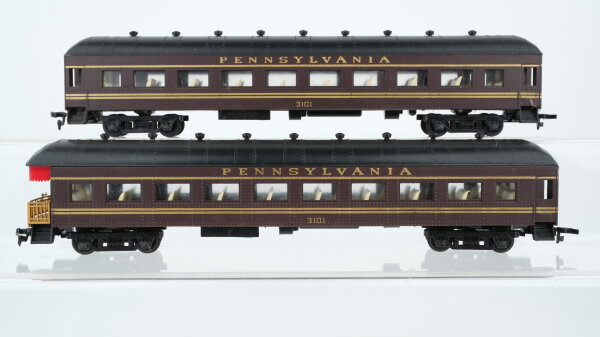 Unbekannt H0 Konvolut 2 Personenwagen "Pennsylvania" USA