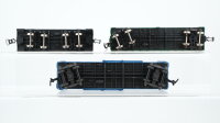 Unbekannt H0 Konvolut Caboose "Baltimore and Ohio" 4-achsig, Box Car "Louisville & Nashville Dixie Line" 4-achsig, Box Car "A.T.S.F." USA