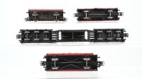 Märklin H0 Konvolut Hochbordwagen mit Bremserhaus, Niederbordwagen, Schiebedachwagen, Schwerlastwagen mit Transformator "AEG" DB