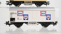 Märklin H0 Konvolut 4 Kühlwagen "Equador Bananas, Lagnese Iglo, Hilfe für Burkina Faso" DB
