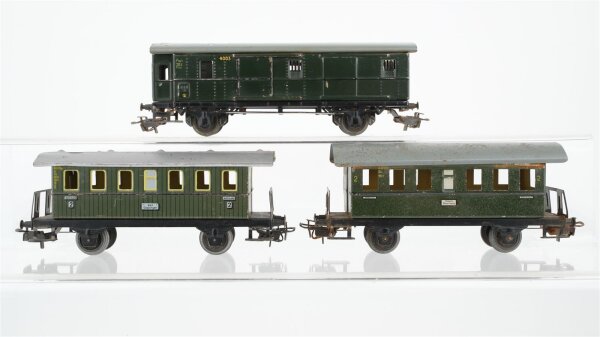 Märklin H0 Konvolut 2 Personenwagen 2. Kl., Gepäckwagen Nebenbahn