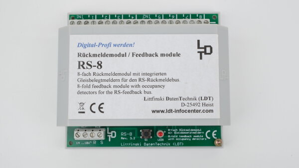 LDT 300213 8-fach Rückmeldemodul RS-8 (ohne OVP)
