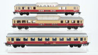 Unbekannt H0 Konvolut 2 Panoramawagen 1. Kl., Abteilwagen...