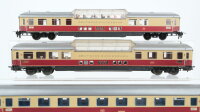 Unbekannt H0 Konvolut 2 Panoramawagen 1. Kl., Abteilwagen 1. Kl DB