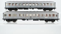 Fleischmann H0 Konvolut 2 Personenwagen 2.Kl. "Silberling" 4-achsig DB