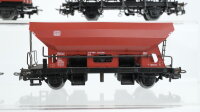 Märklin H0 Konvolut Niederbordwagen 4-achsig, Hochbordwagen 2-achsig,, Kippmuldenwagen, Selbstentladewagen DB