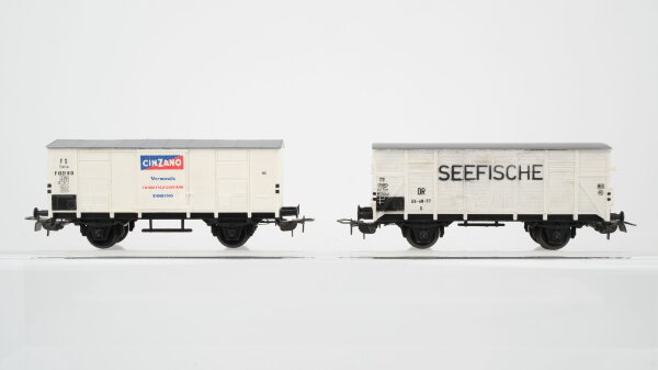 Piko H0 Konvolut 2 Kühlwagen "Seefische, Cinzano" DB/FS Italia
