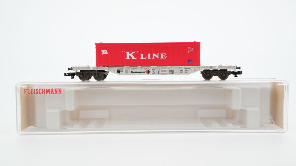 Fleischmann N 8247K Container-Tragwagen "K"LINE DB