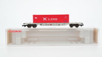 Fleischmann N 8247K Container-Tragwagen "K"LINE DB
