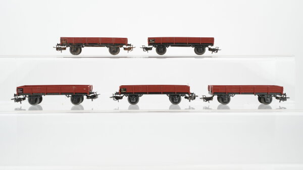 Märklin H0 Konvolut 5 Niederbordwagen DB