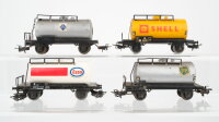 Märklin H0 Konvolut 4 Kesselwagen "Shell, Esso,...