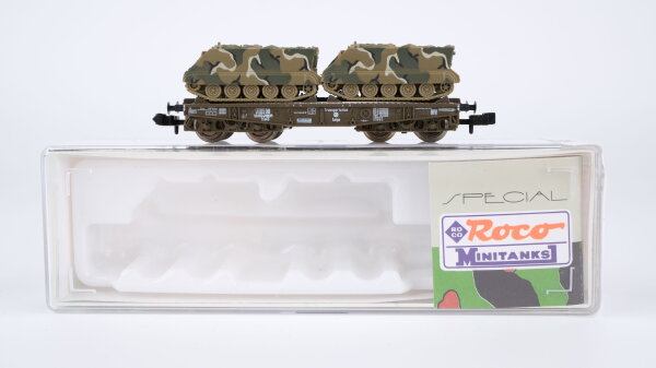 Roco N 934 Schwerlastwagen mit 2 Panzern DB