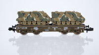 Roco N 934 Schwerlastwagen mit 2 Panzern DB
