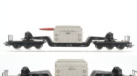 Unbekannt H0 Konvolut 2 Tiefladewagen mit Trafo DB (unvollständig)