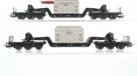 Unbekannt H0 Konvolut 2 Tiefladewagen mit Trafo DB (unvollständig)