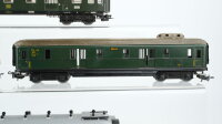Märklin H0 Konvolut 2 Gepäckwagen, Abteilwagen 3. Kl., Personenwagen 2. Kl. DB/u.a.