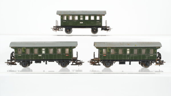 Märklin H0 Konvolut 3 Personenwagen 2. Kl. 2-achsig