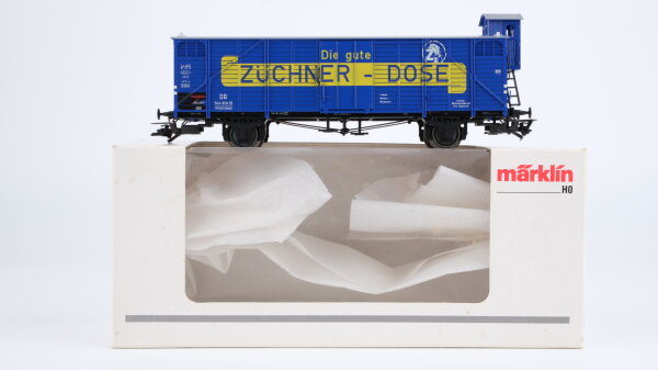 Märklin H0 46159 Gedeckter Güterwagen mit Bremserhaus Züchner  Wagen der DB Insider Jahreswagen 2000