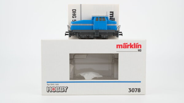 Märklin H0 3078 Diesellokomotive Typ DHG 500 Blau Wechselstrom Analog