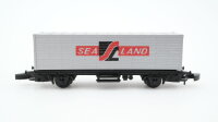 Märklin Z 8616 Behälter-Tragwagen mit Container "SeaLand" DB