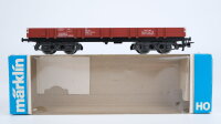Märklin H0 4473 Niederbordwagen braun Rlmms der DB /...