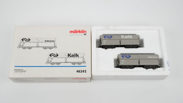 Märklin H0 46242 Güterwagen-Set "Großraumkalkwagen" Fals 252 der NS