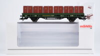Märklin H0 48584 Niederbordwagen mit...