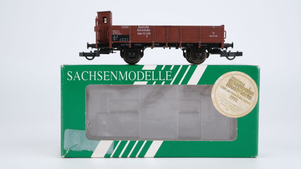Sachsenmodelle H0 16003 Offener Güterwagen mit Bremserhaus Halle 55 592