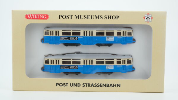 Wiking H0 82-18 Set Post- und Straßenbahn "Post Museums Shop"