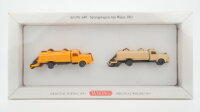 Wiking H0 649 Set Sprengwagen mit Walze 1961