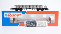 Roco H0 46492 Flachwagen mit Gleisen DB