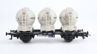 Roco H0 46520 Behältertragewagen-Set (Kugelbehälter, Von Haus zu Haus) DB