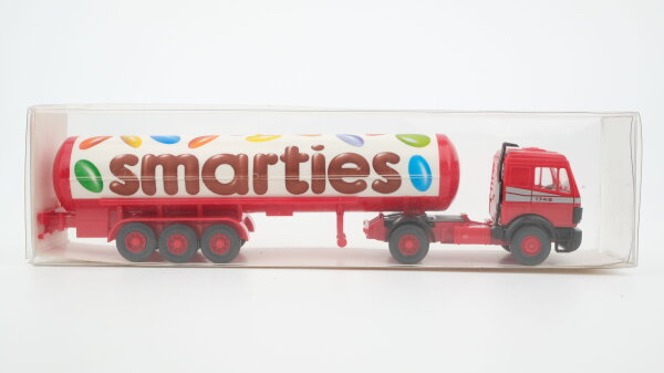 Wiking H0 78631 Mercedes-Benz 1748 Flüssiggas-Sattelzug "smarties"