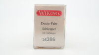 Wiking H0 26386 Deutz-Fahr Schlepper mit Anhänger
