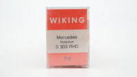 Wiking H0 712 Reisebus MB O 303 RHD grau mit orange-braunen Streifen