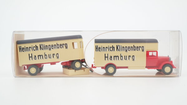 Wiking H0 84526 Mercedes L 2500 Möbellastzug "Heinrich Klingenberg Hamburg"