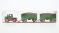 Wiking H0 26384 MB-Trac mit Rübenanhängern