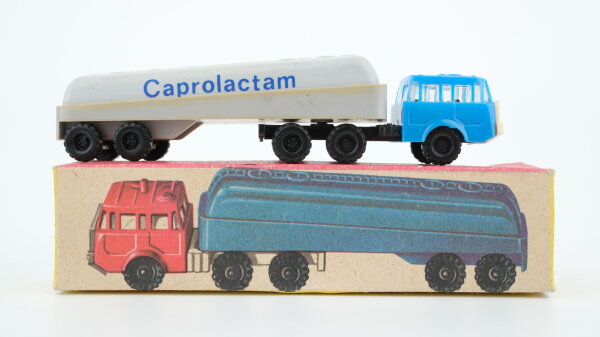 VEB 485 MK-Modelle Tatra Tankwagen Caprolactam blau-grau (1:120)