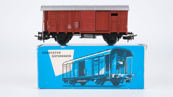Märklin H0 4605 Gedeckter Güterwagen "braun" mit Bremserhaus  K3 der DB